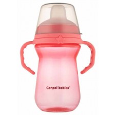 Неразливаща се чаша Canpol - 250  ml, розова -1