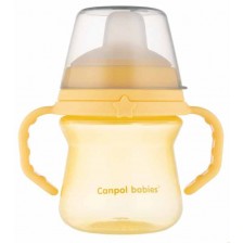 Неразливаща се чаша Canpol - 150  ml, жълта