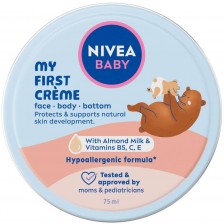 Nivea Baby Бебешки крем за лице и тяло My First Creme, 75 ml -1