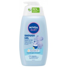 Nivea Baby Нежен душ гел за коса и тяло, 500 ml -1