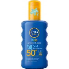 Nivea Sun Детски цветен спрей, SPF50, 200 ml -1