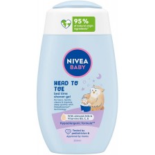 Nivea Baby Душ гел за коса и тяло Bed Time, 200 ml -1