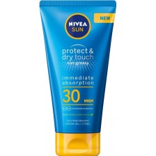 Nivea Sun Слънцезащитен гел-крем Protect & Dry Touch, SPF30, 175 ml -1