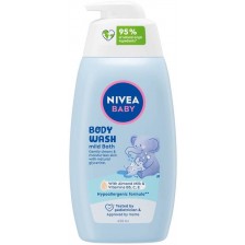 Nivea Baby Нежен душ гел за тяло Mild Bath, 450 ml -1