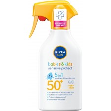 Nivea Sun Слънцезащитен спрей за деца Sensitive Protect, SPF50+, 270 ml -1