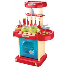 Игрален комплект Buba My Kitchen - Детска кухня, червена -1