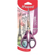 Ножици Maped - Tatoo Teens Soft, 16 cm, розова -1