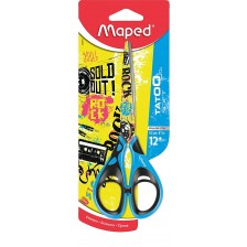 Ножици Maped - Tatoo Teens Soft, 16 cm, синя