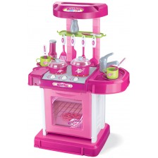 Игрален комплект Buba My Kitchen - Детска кухня, розова