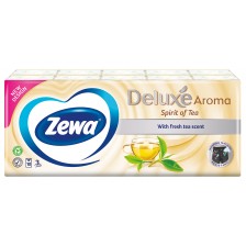 Носни кърпички Zewa - Deluxe, 3 пласта, 10 броя -1