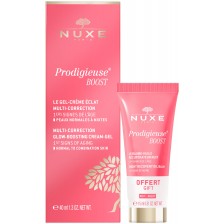 Nuxe Prodigieuse Boost Комплект - Озаряващ гел-крем и Нощен балсам, 40 + 15 ml (Лимитирано) -1