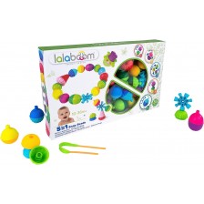 Образователна играчка Lalaboom - Baby Pop Beads, 36 части -1