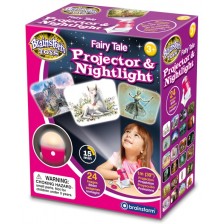 Образователна играчка Brainstorm - Проектор и нощна лампа, приказни герои -1