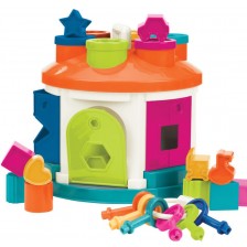 Образователна играчка Battat - Сортиращ куб къщичка 
