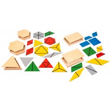 Образователен комплект Smart Baby - Конструктивни триъгълници, големи -1