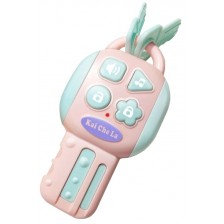 Образователна играчка Raya Toys - Ключ със звукови ефекти, розов -1