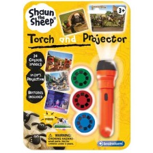 Образователна играчка Brainstorm - Фенерче с прожектор, Овчицата Шон