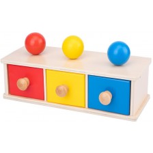 Образователен комплект Smart Baby - Кутия с цветни чекмеджета и топчета