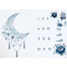 Одеяло за снимки Milestone - Луна, 75 х 100 cm