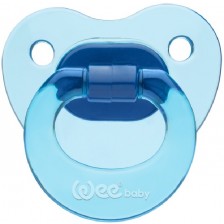 Ортодонтна залъгалка Wee Baby Candy,  0-6 месеца, синя