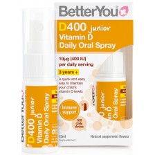 D400 Junior Орален спрей, 15 ml, 100 дневни дози, Better You -1