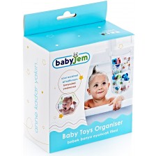 Органайзер за играчки за баня BabyJem - Бял, 27 x 43 cm -1