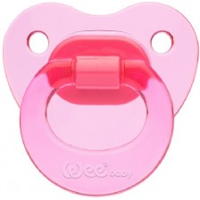 Ортодонтска залъгалка Wee Baby Candy,  6-18 месеца, розова -1