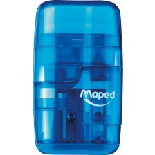 Острилкогума Maped Connect - Тransparent, синя