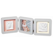 Рамка за снимка и 2 отпечатъка Baby Art - My Baby Touch, Пастелна -1