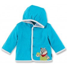 Памучно бебешко палтенце Sterntaler - С вълк, 56 cm, 3-4 месеца -1