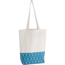 Пазарска чанта Giftpack - 38 x 42 cm, синьо и бяло -1
