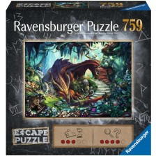 Пъзел-загадка Ravensburger от 759 части - Пещерата на дракона -1