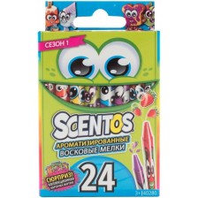 Пастели Scentos - ароматизирани, 24 цвята