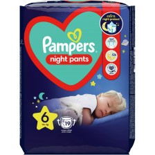 Памперс гащи Pampers - Night 6, 19 броя