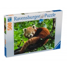 Пъзел Ravensburger от 500 части - Сладка червена панда -1