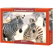 Пъзел Castorland от 1000 части - Млади зебри -1