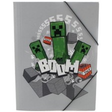 Папка с ластик Uwear - Minecraft Creeper Boom, A4 -1