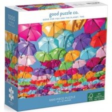 Пъзел Good Puzzle от 1000 части - Цветни чадъри -1