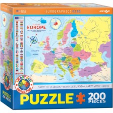 Пъзел Eurographics от 200 части - Карта на Европа -1