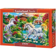 Пъзел Castorland от 1500 части - Градината на еднорозите -1