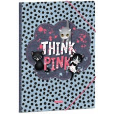 Папка с ластик Ars Una Think-Pink - А4