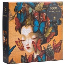 Пъзел Paperblanks от 1000 части - Момичето с пеперудите -1