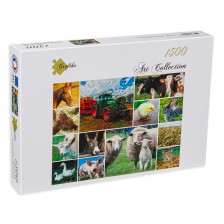 Пъзел Grafika от 1500 части - Селскостопански животни -1