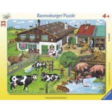 Пъзел Ravensburger от 33 части - Животните и техните семейства -1