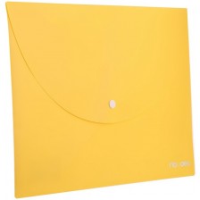 Папка с копче Deli Rio - E38131, А4, жълта -1