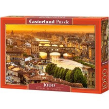 Пъзел Castorland от 1000 части - Мостовете на Флоренция -1