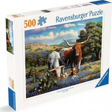 Пъзел Ravensburger от 500 части - Красиво семейство дългороги -1