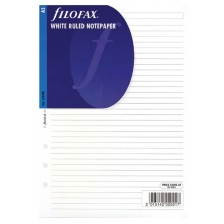 Пълнител за органайзер Filofax A5 - Бели линирани листове -1