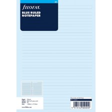 Пълнител за органайзер Filofax A5 - Синя линирана хартия -1