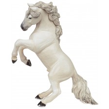 Фигурка Papo Horses, foals and ponies – Изправен кон, бял